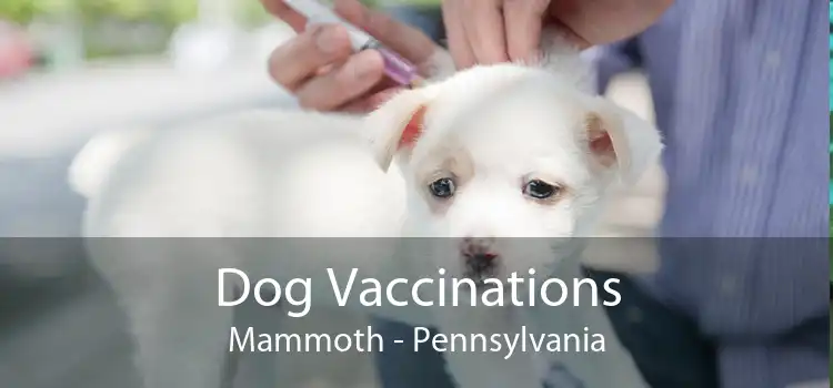 Dog Vaccinations Mammoth - Pennsylvania