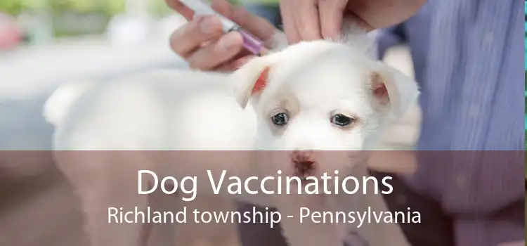 Dog Vaccinations Richland township - Pennsylvania