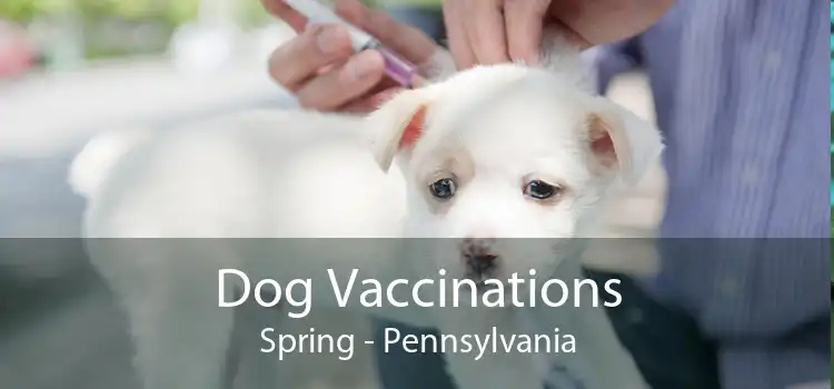 Dog Vaccinations Spring - Pennsylvania