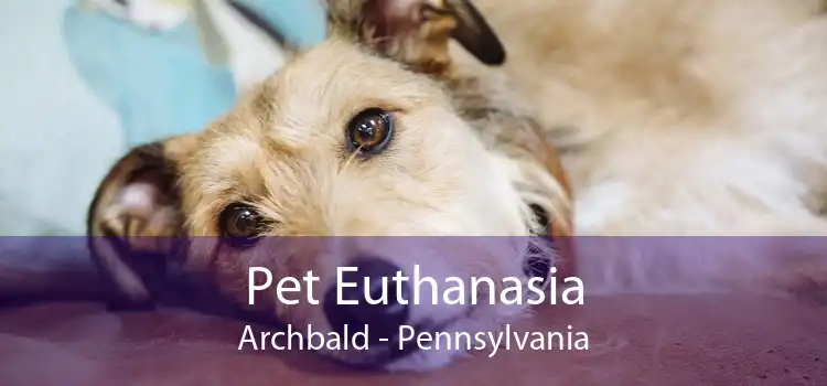 Pet Euthanasia Archbald - Pennsylvania